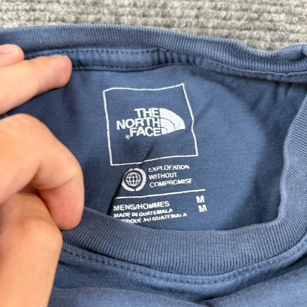 The North Face Mens Blue Mountain Graphic Short Sleeve T-Shirt Size Medium M